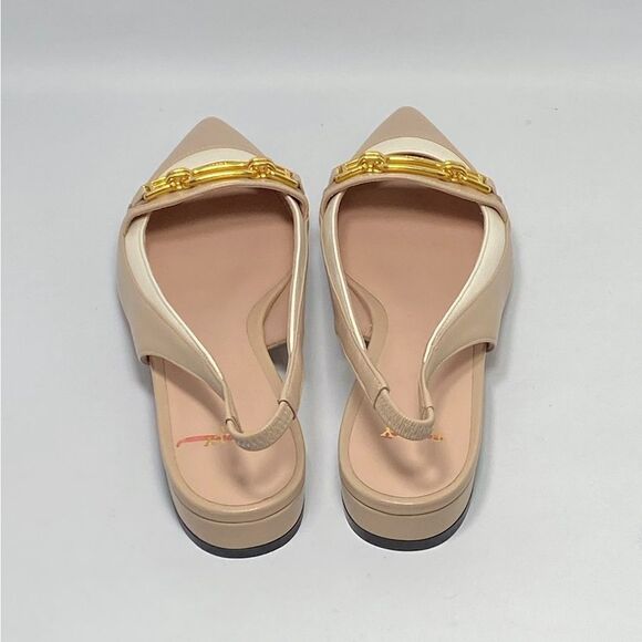 Bally horsebit-detail pointed ballerina shoes size 35 - Picture 8 of 13